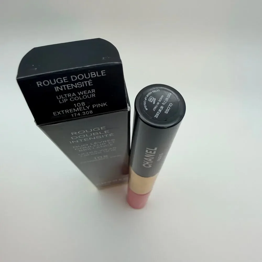 CHANEL Rouge Double Intensité 108 Extremely Pink Ultra Wear Lip Colour NIB
